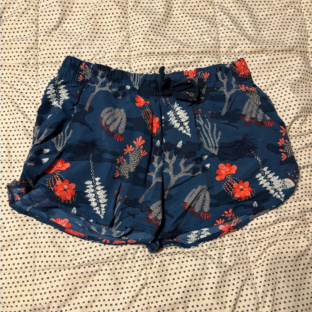 The North Face Floral Nautical Blue Women's Shorts